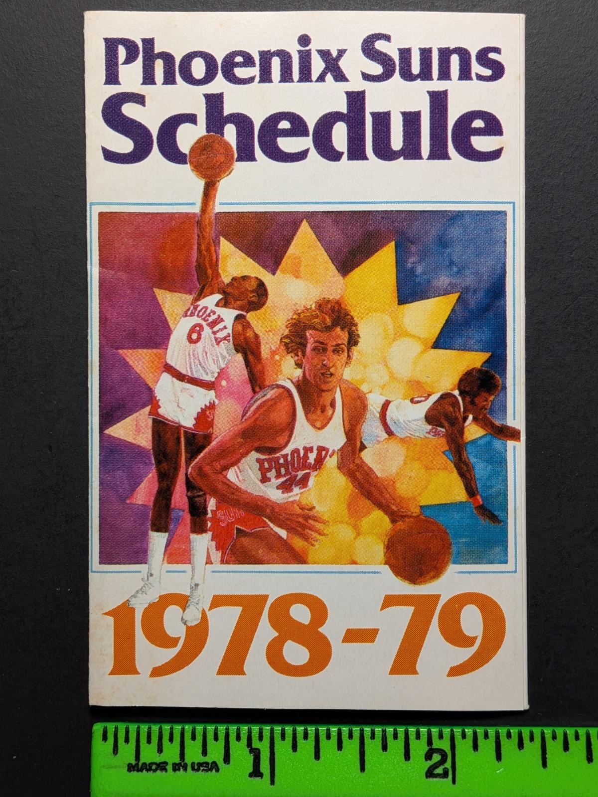 Phoenix Suns 1979 Foldout Basketball Pocket Schedule