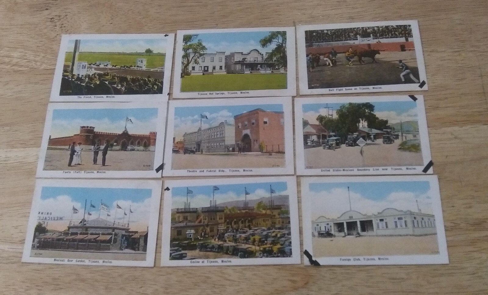 Vintage Tijuana Mexico Miniture Art Cards 3 1/2″ x 2 1/8″ – QTY 10