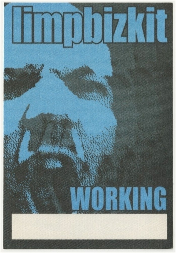 Limp Bizkit 2003 Results May Vary concert tour Working Crew Backstage Pass