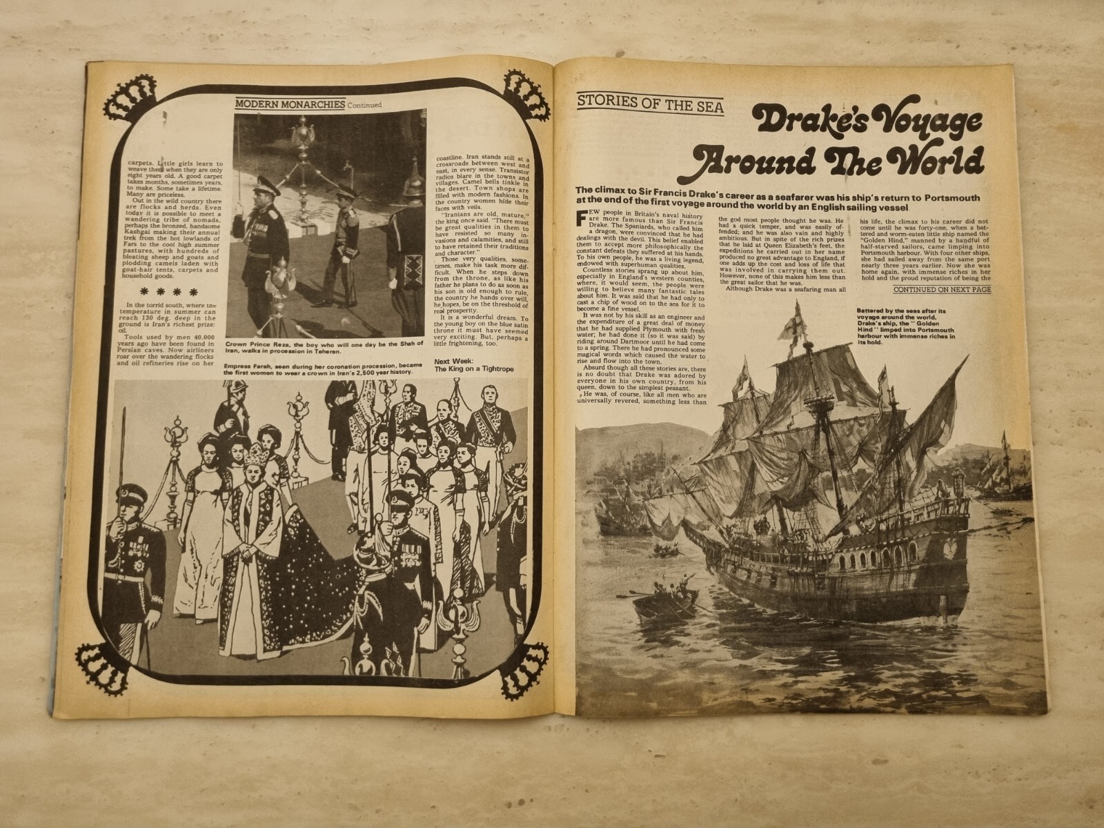 Look and Learn Magazine No. 629, 2nd February 1974 – The None eyed Pilot who