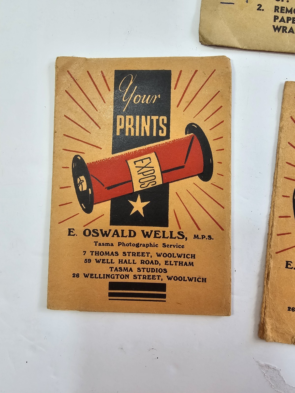 Vintage Kodak Velox Photographic Wallets Envelope Film Print Emphemera 1950s
