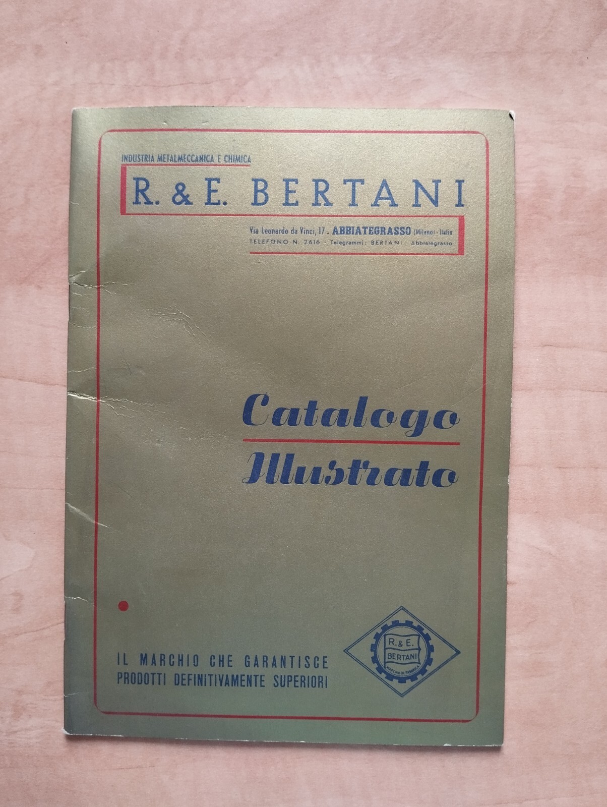 R. & E. BERTANI ILLUSTRATED CATALOG