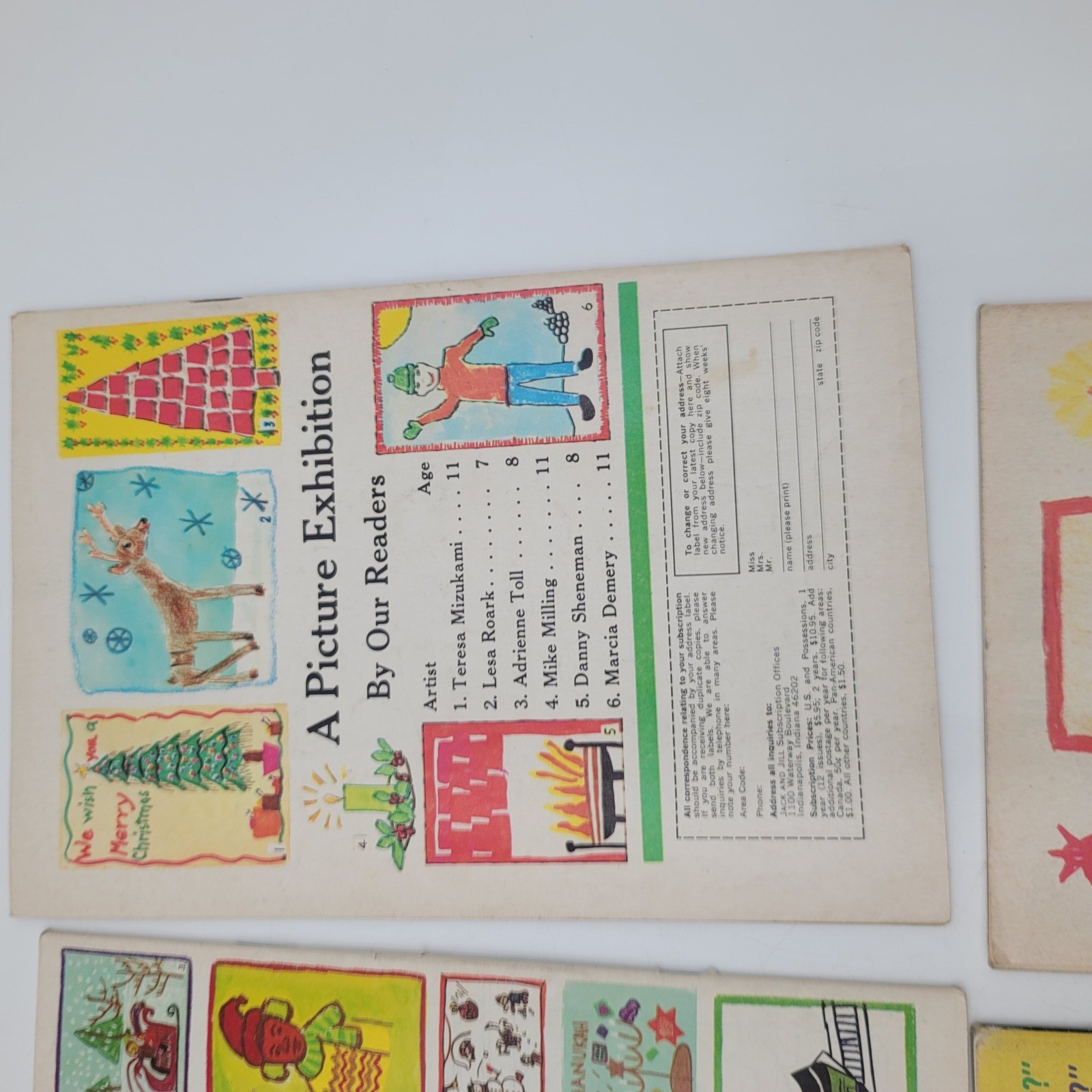 Vintage Jack and Jill Magazine Lot 4 Christmas Issues 1970s Disney Aristocats