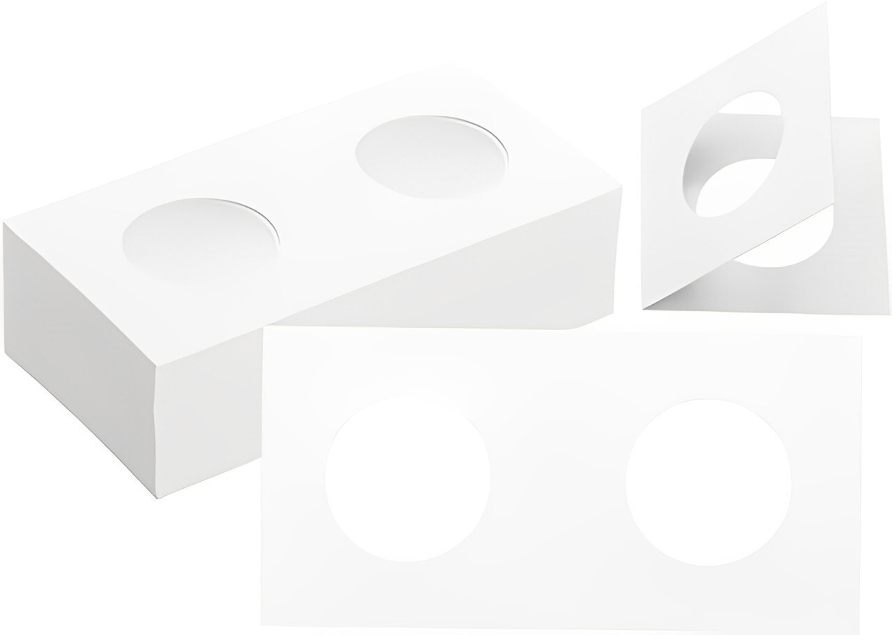 100PCS Coin Flips for Quarter 25mm/0.98 Inch Cardboard Holders 2×2 inch Pockets