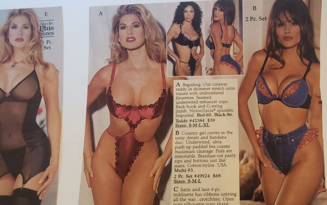 Vintage Women’s Bra Panties Lingerie Underwear 2 Pages 2-sided Catalog Print Ads