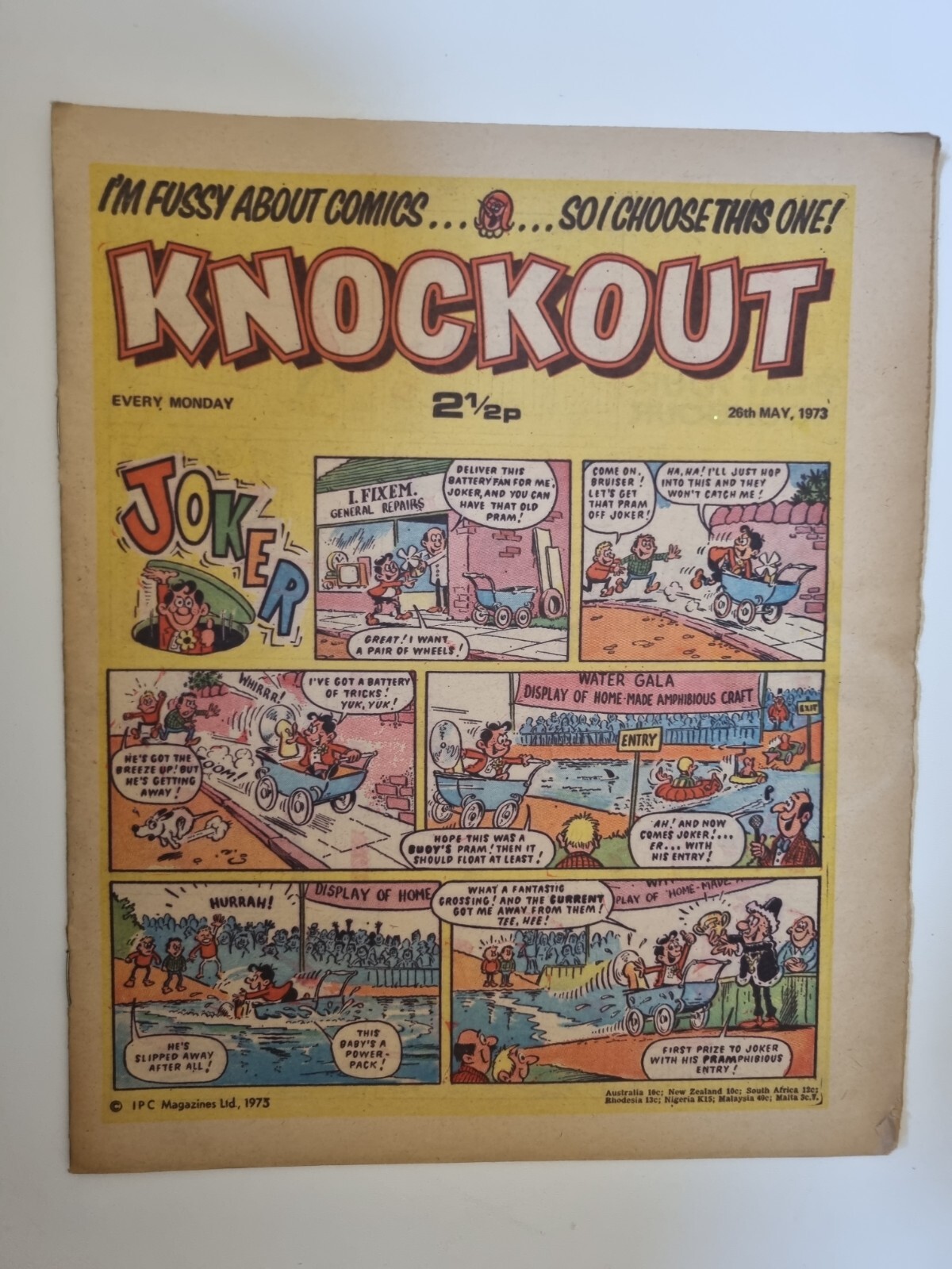 Knockout Comic IPC Magazines British Weekly Comic 26th May 1973