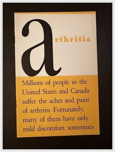 Metropolitan Life Arthritis Booklet 1953 Medical History Pamphlet Health Guide