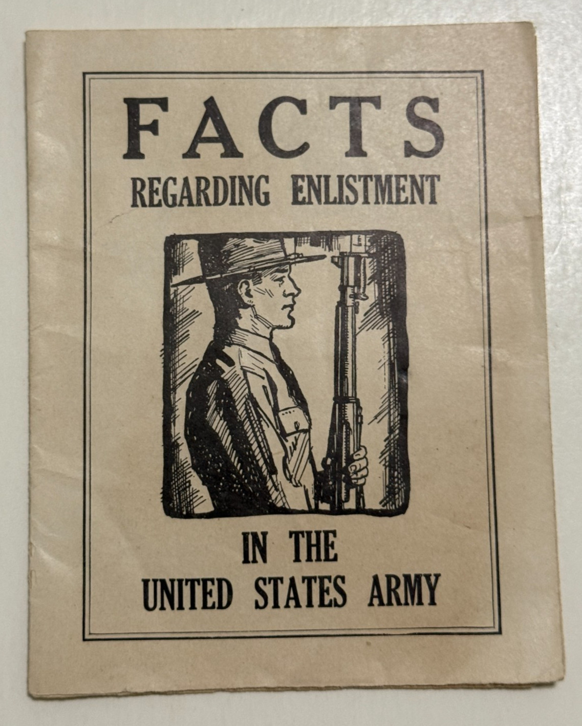 Facts Regarding Enlistment in United States Army Pamphlet 1940 Los Angeles