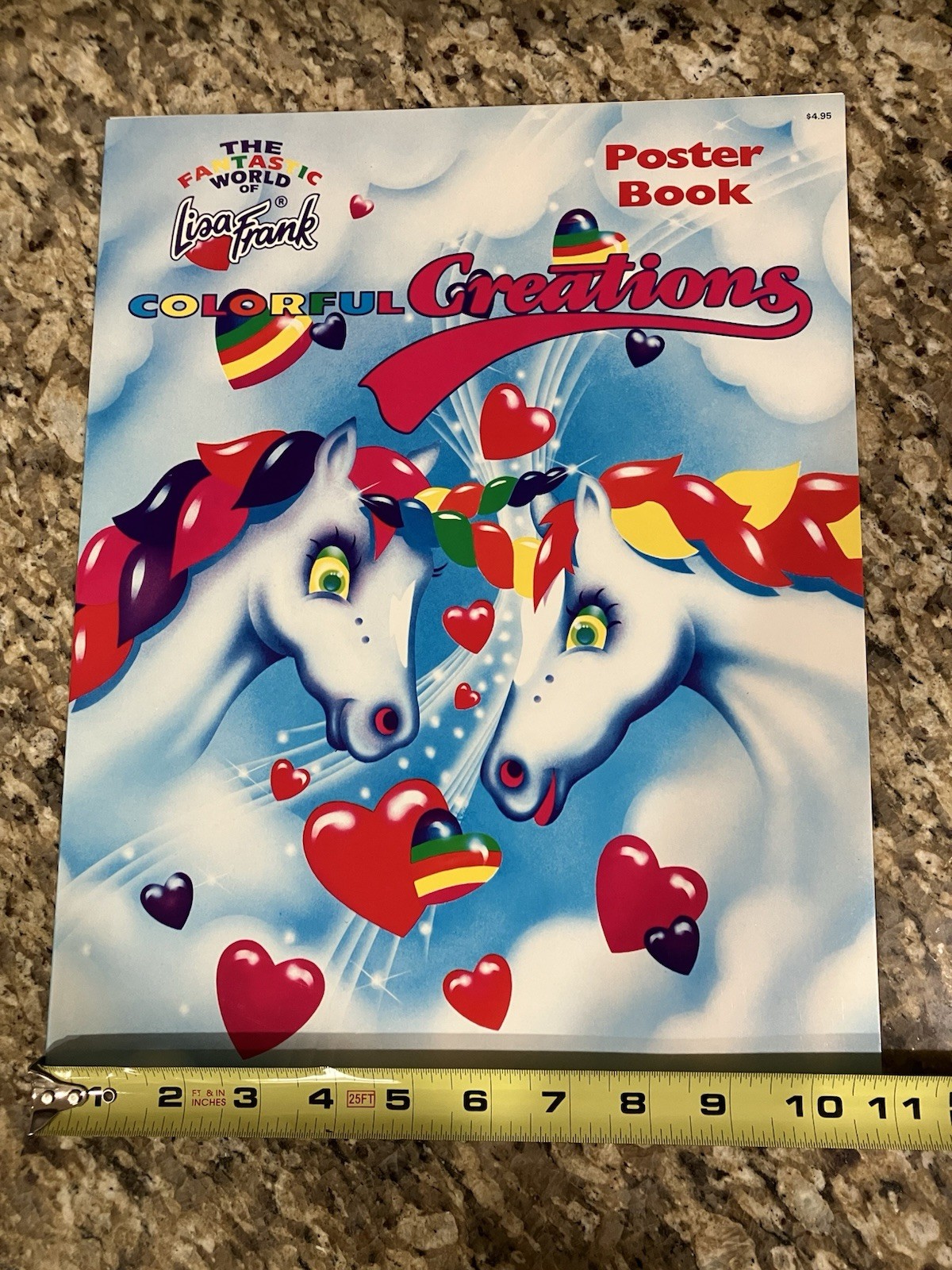 Lisa Frank Vintage 80’s Poster Book Unicorn Hearts 12 Posters New RARE