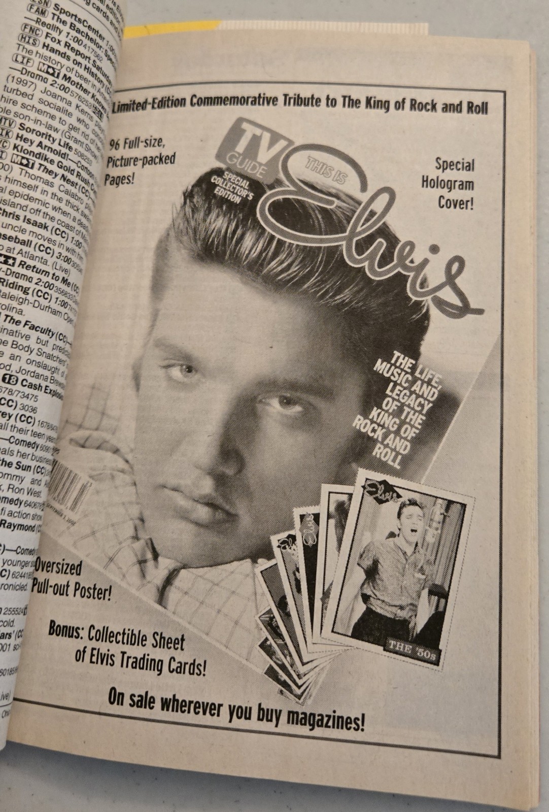 VINTAGE TV Elvis Forever with Hologram Cover August 17-23, 2002 READ