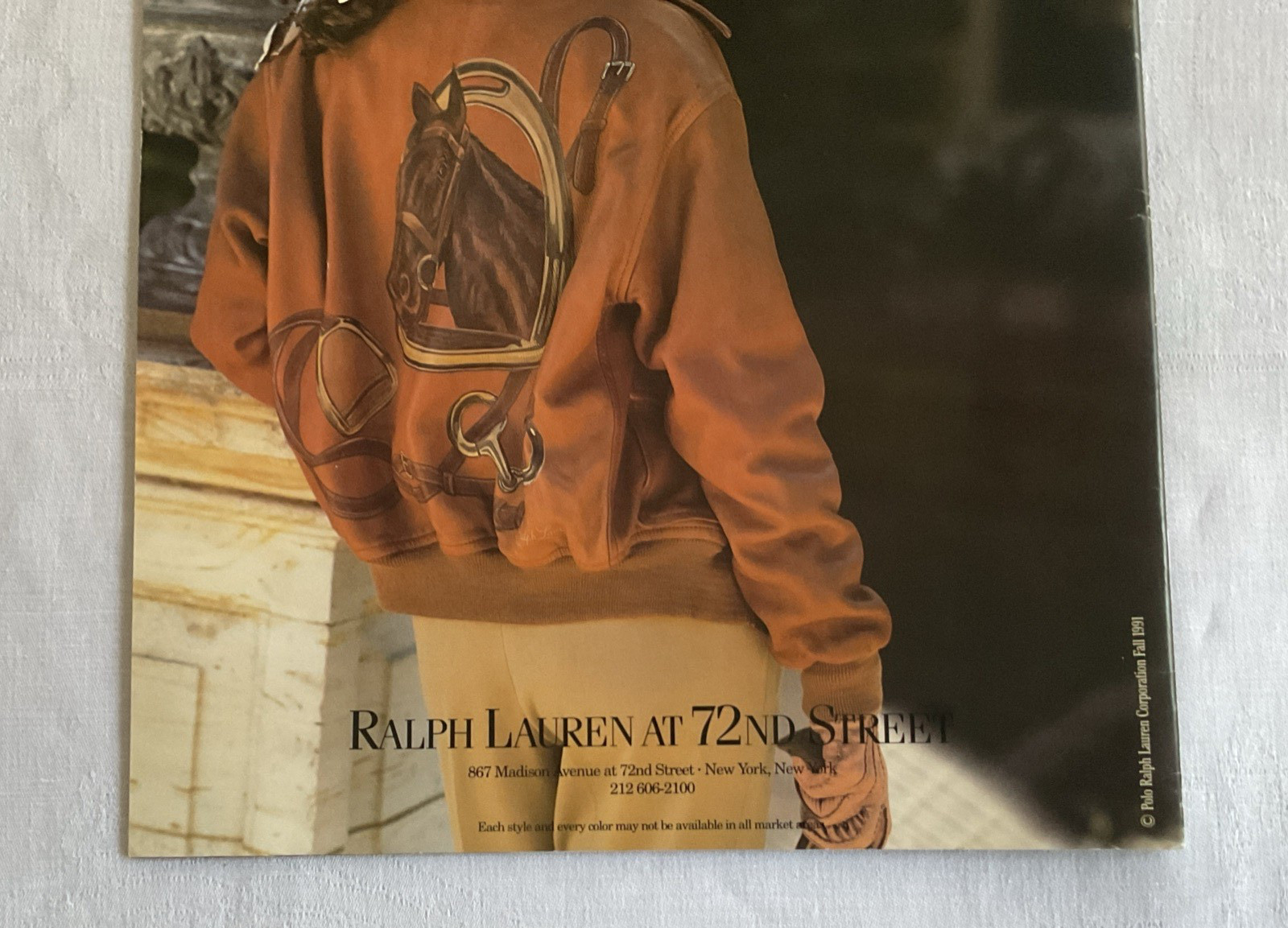 POLO Ralph Lauren Fall 1991 store catalog Vintage 12.5″ X 12.25″