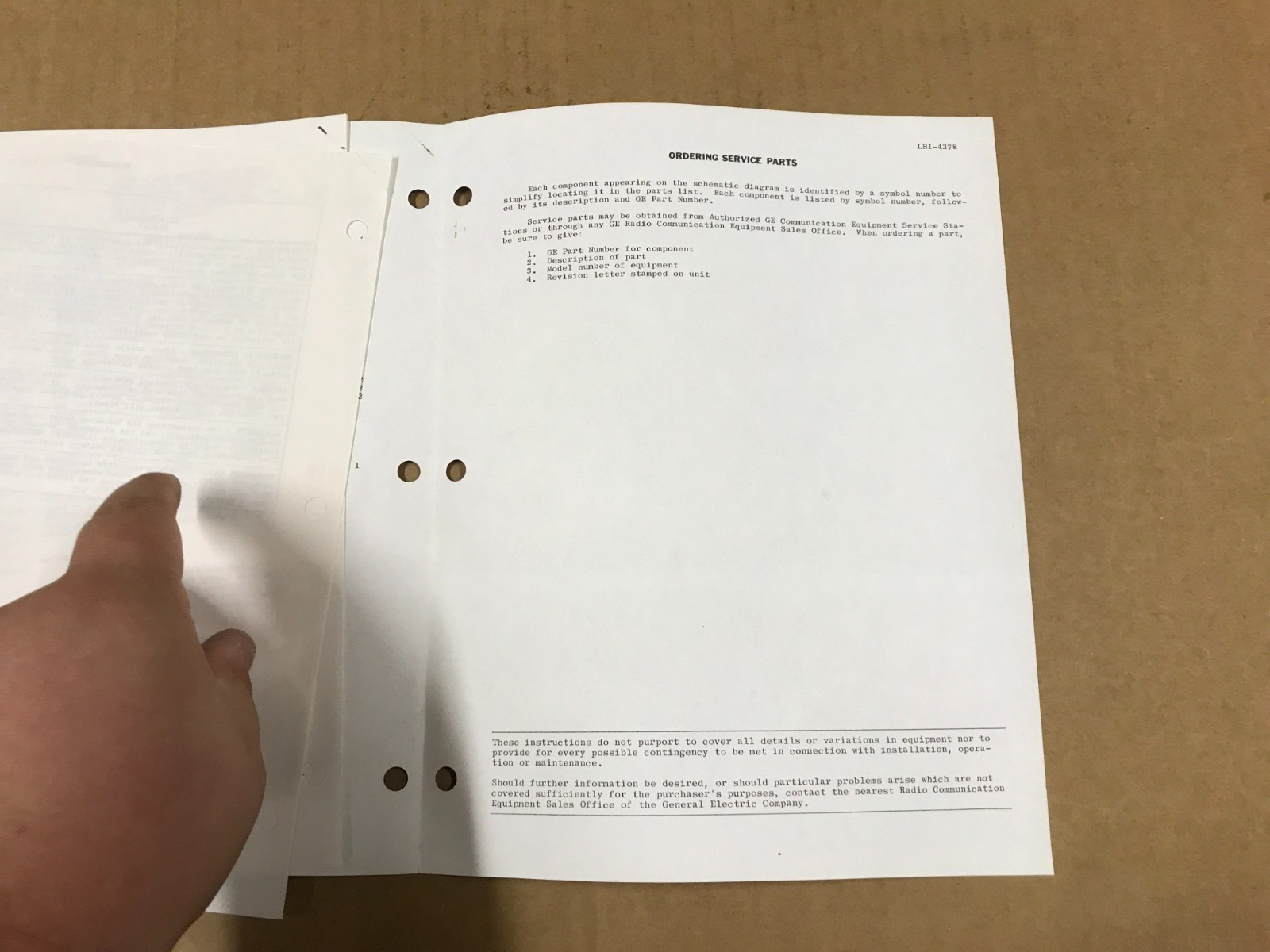 General Electric Mobile Radio Master Imperial Maintenance Manual