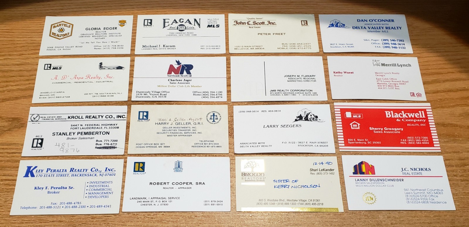 🔥 LOT of 100 REALTOR/REALTY Related BUSINESS CARDS for BUSINESS CARD COLLECTION