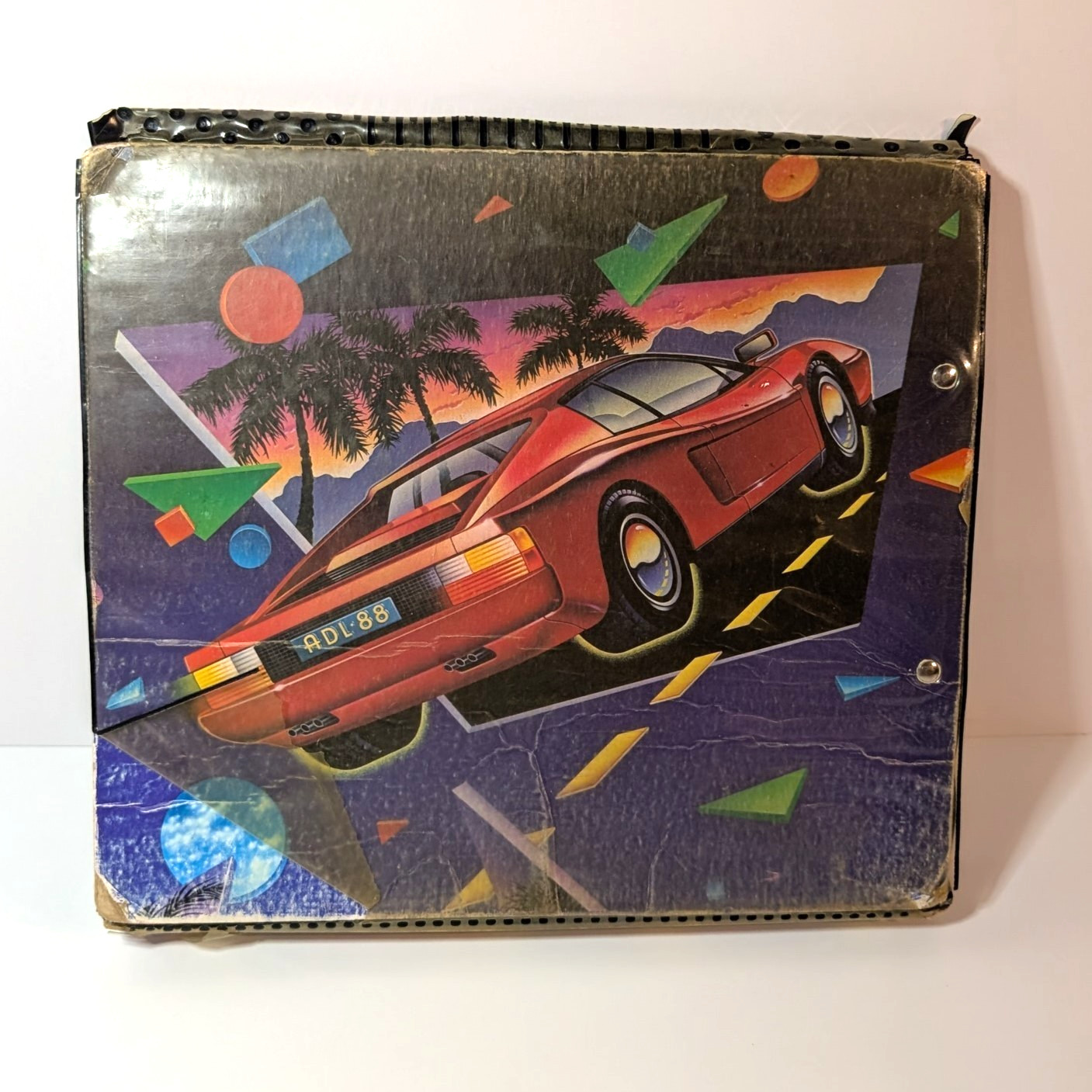 Vintage 80’s Red Ferrari Mead Trapper Keeper Collectible Rare, IN POOR CONDITION