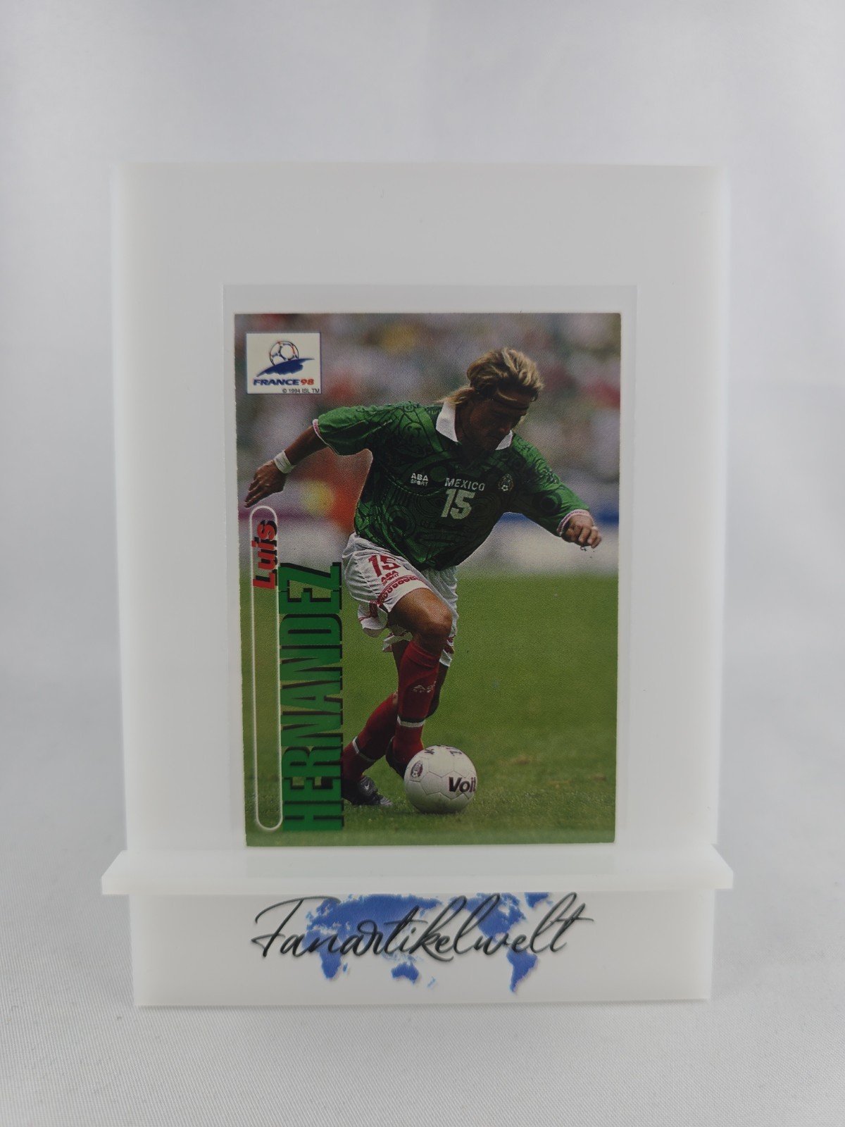 Luis Hernandez Mexico 1998 Panini World Cup France 98 #82 Trading Card