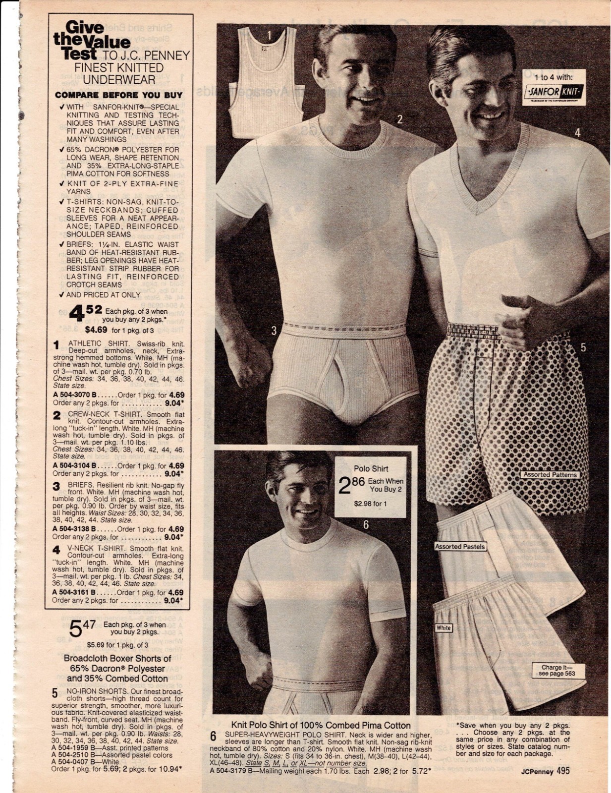 VINTAGE 70’S CATALOG MENS BOYS UNDERWEAR BOXERS BRIEFS PHOTO CLIPPING ADS PRINTS