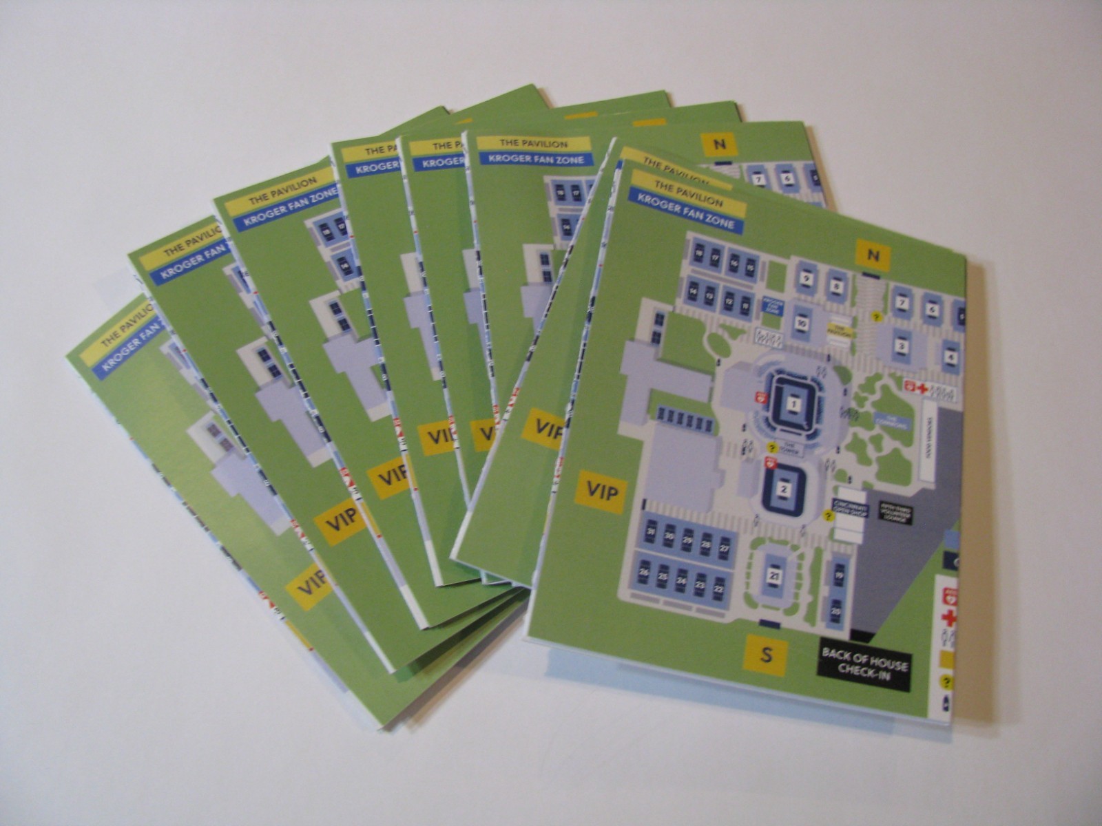 1x 2025 Cincinnati Open ATP WTA 1000 Tournament Tennis Court Map Guide Booklet