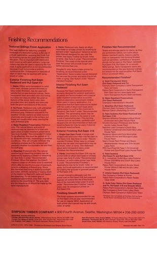 Simpson Timber Ruf-Sawn Plywood Brochure – 1975 Architectural Reference