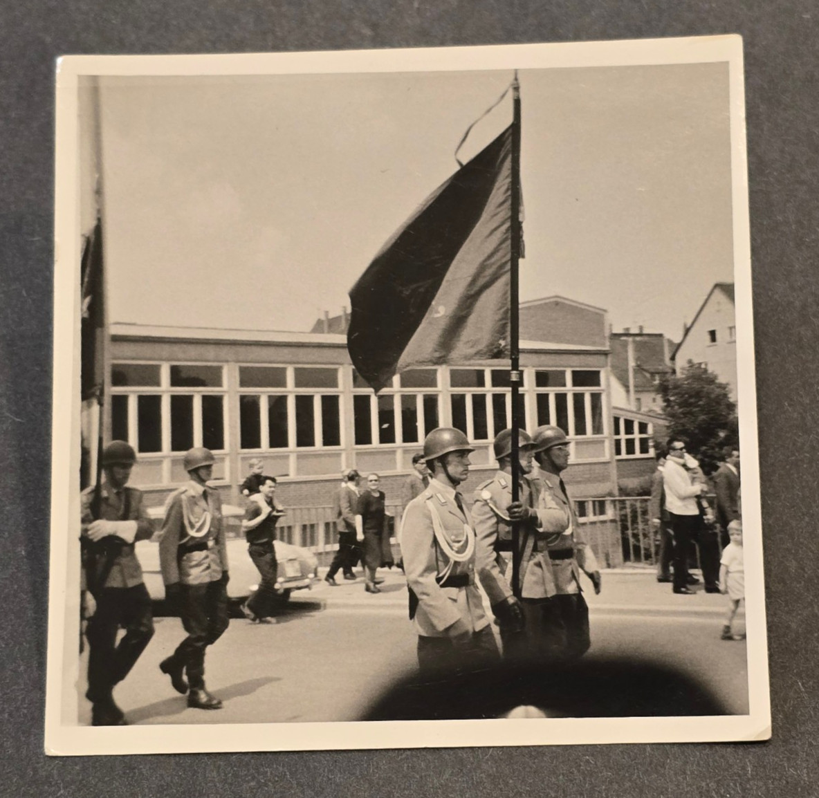 1982 East German NVA Soldiers Swearing-In Ceremony Delitzsch Saxony Photo