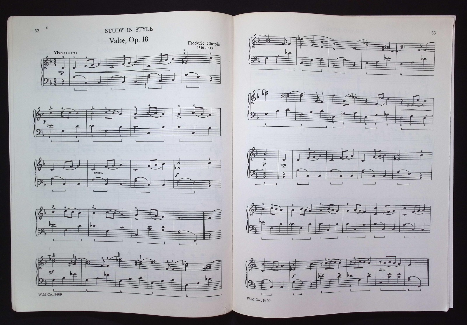 Adult Piano Book II by John Thompson, 1973 The Willis Music Co., W.M.Co. 9409