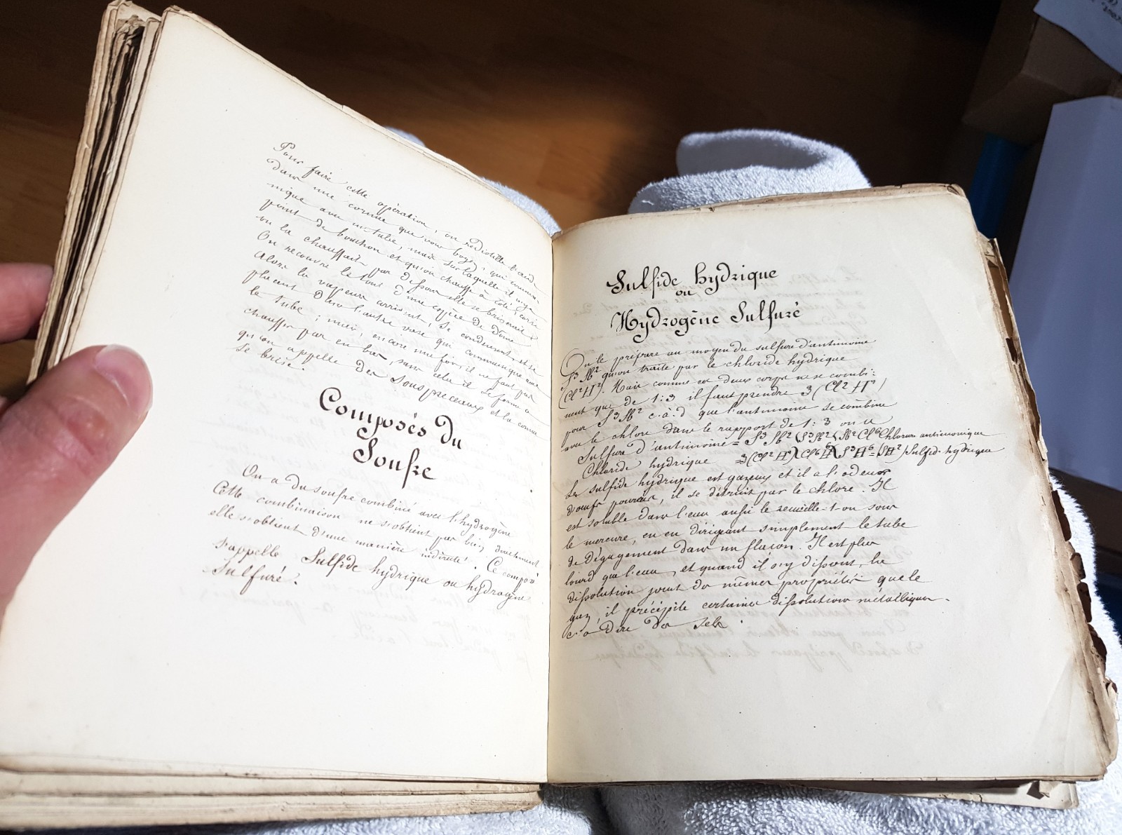 Important 19th Century Physics Chemistry Manuscript Set, Many Diagrams