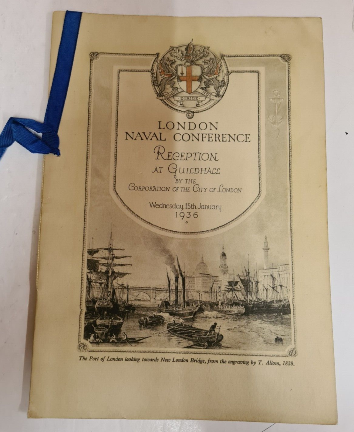 Vintage Collection x 6 London Guildhall Military Banquet / Reception Programmes