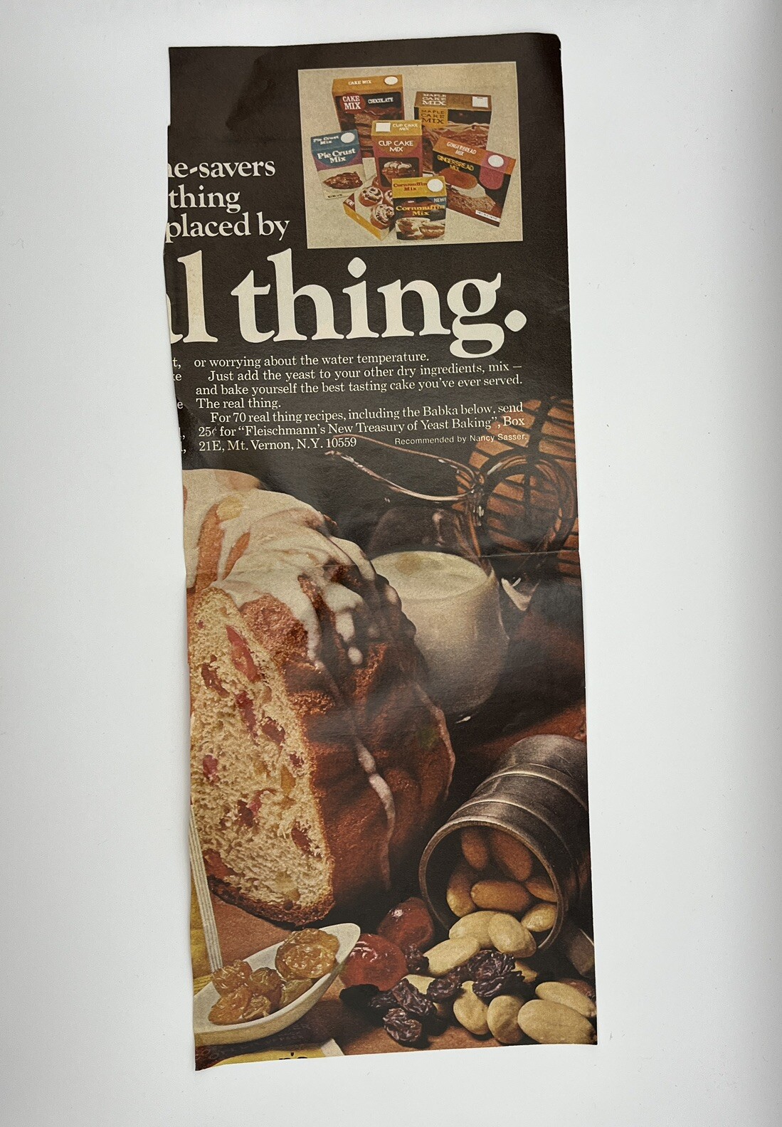 Vintage Lot of 9 Magazine Recipes Ephemera Print Ads 1940s to 1980s