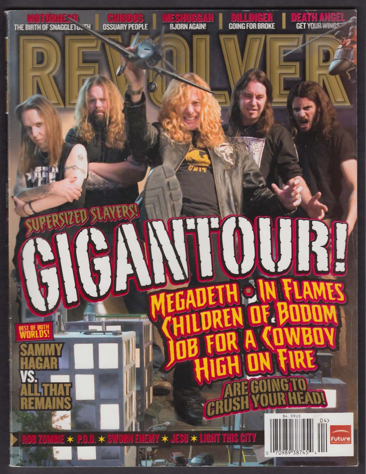 REVOLVER Megadeth Sammy Hagar Rob Zombie Motorhead ++ 4 2008