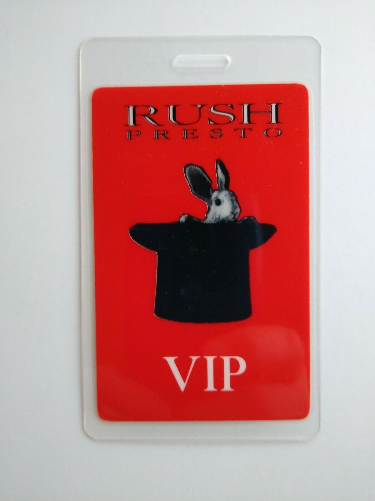 Rush Presto Backstage Pass VIP Original 1990 Concert Tour Hard Rock Music Rabbit