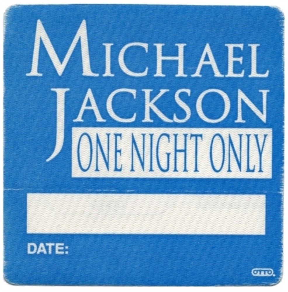 Michael Jackson 1995 HBO Special “One Night Only” concert tour Backstage Pass