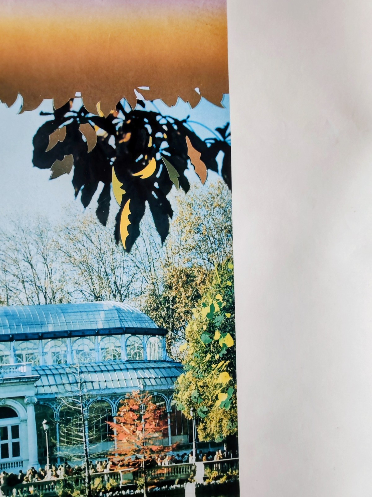 Original 1988 Madrid Spain Tourism Poster Palacio de Cristal Retiro Park 97x61cm
