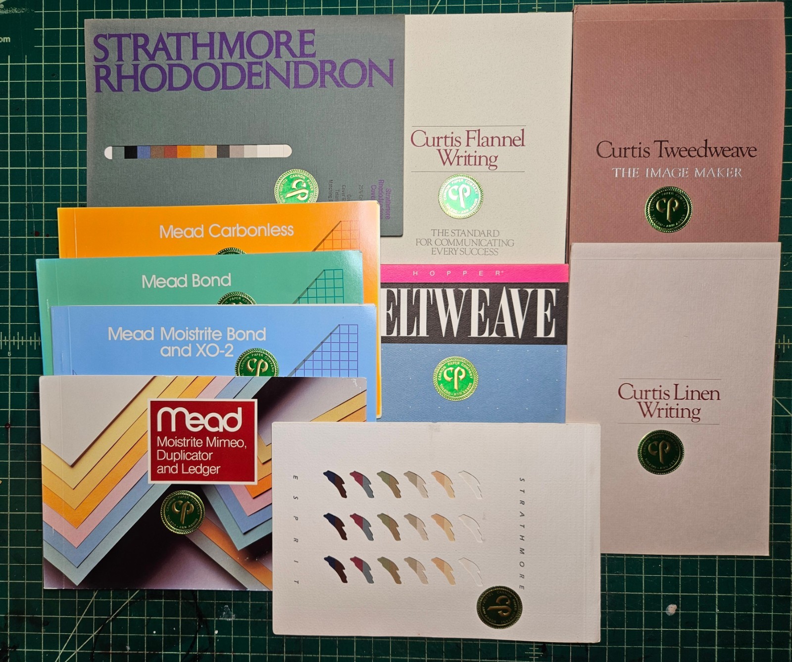 Paper Swatches 80s 1980s Sample Books Printing Swatch Lot For Letterpress Offset