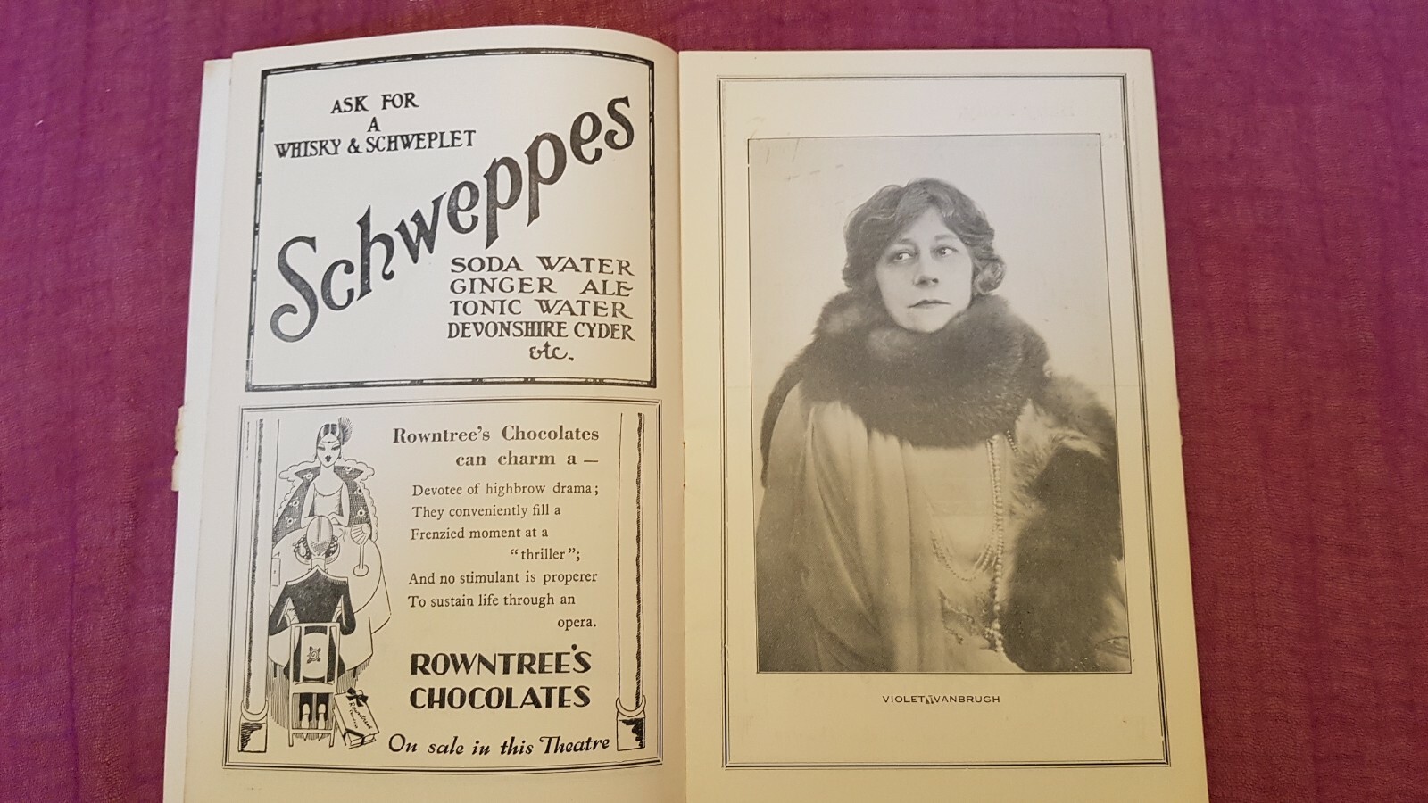 1929 Theatre Programme Her Past – Alice Delysia Paul Cavanagh Violet Vanbrugh