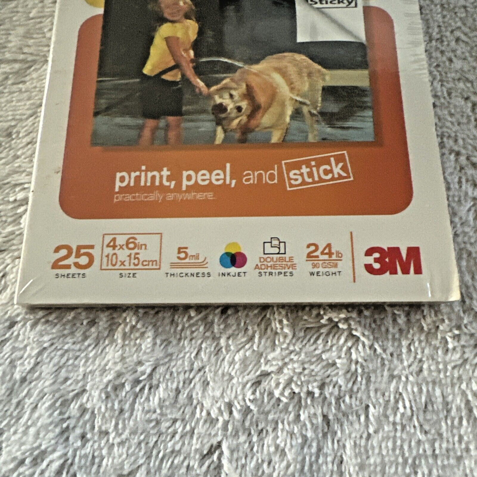 3M/Post-It Sticky 4”x6” 1-Matte / 1-Gloss Photo Picture Paper 50 sheets 2-Paks