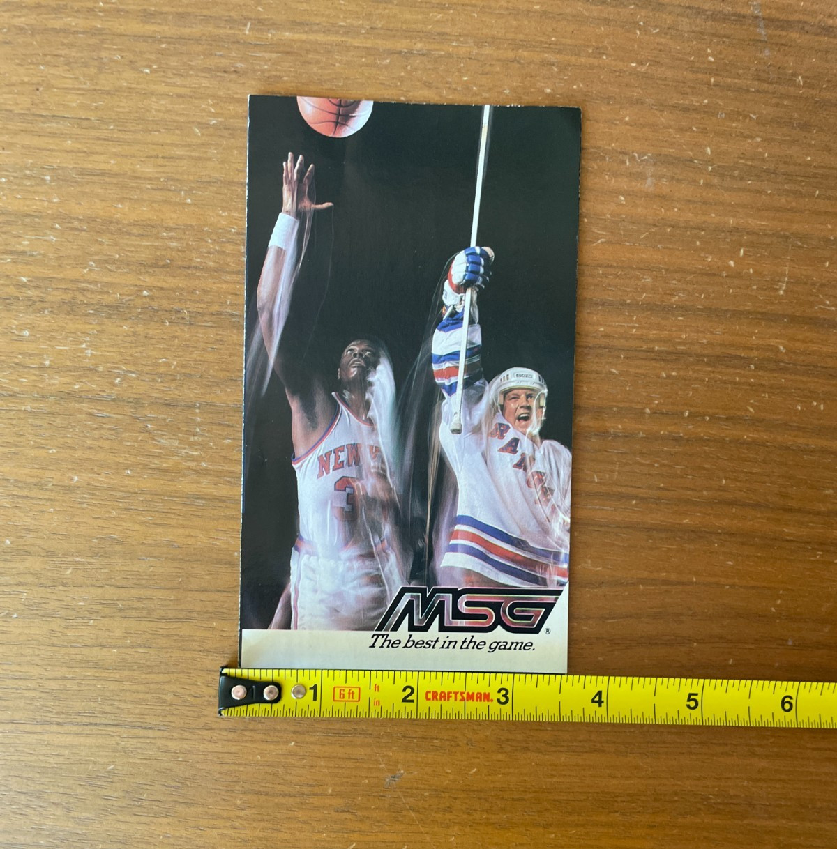 MSG Hockey Brochure 1990-1991 Knicks And Rangers Schedule