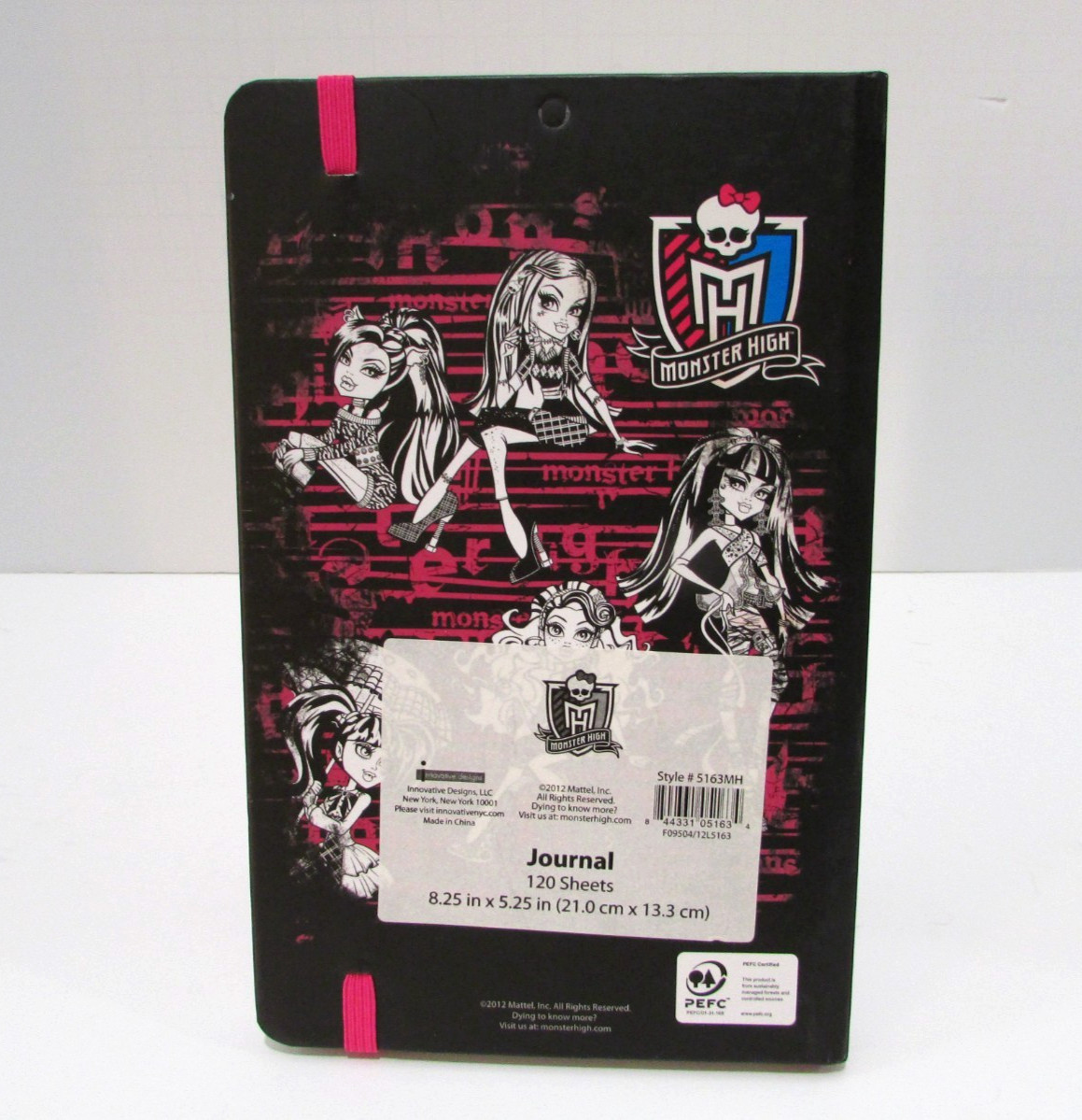 Monster High Journal Diary 5.25″ x 8.25″ 2012 RARE 120 lined Pages NEW