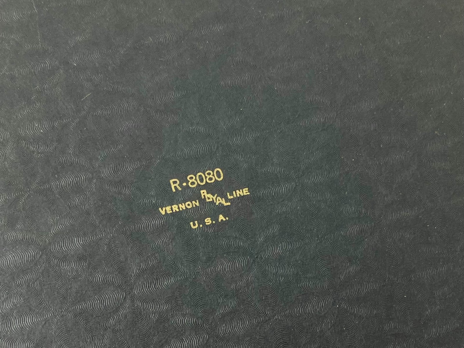 VTG Black Notebook Vernon Royal Line Binder 9×11″ Metal 2 Ring Lined Paper Book