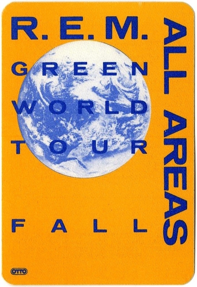 REM 1989 Green concert tour All Access Backstage Pass