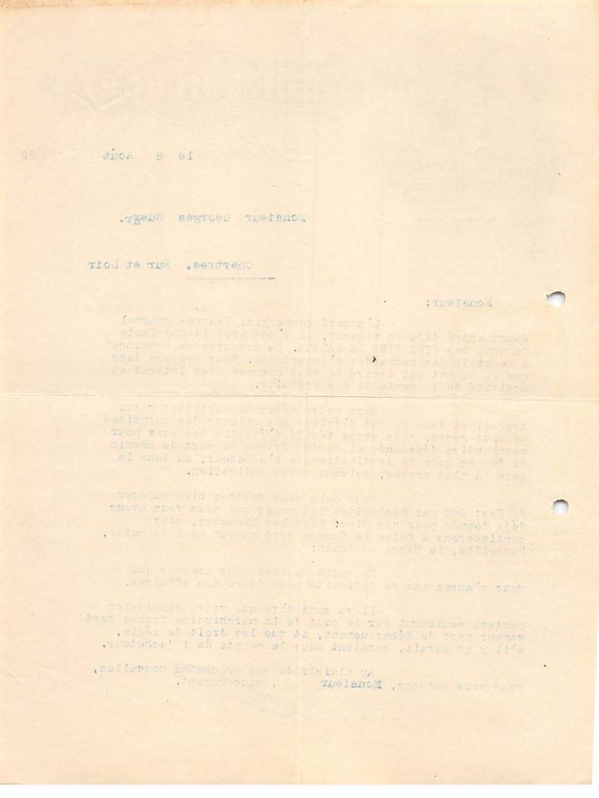 Invoice AM20109 Spain Malaga 1922 Ruiz & Albert Fine Wines From Spain