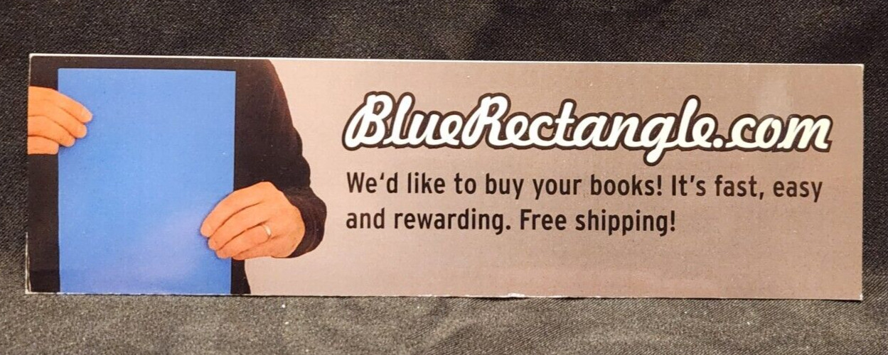 BlueRectangle.com Blue Rectangle Booksellers Bookmark