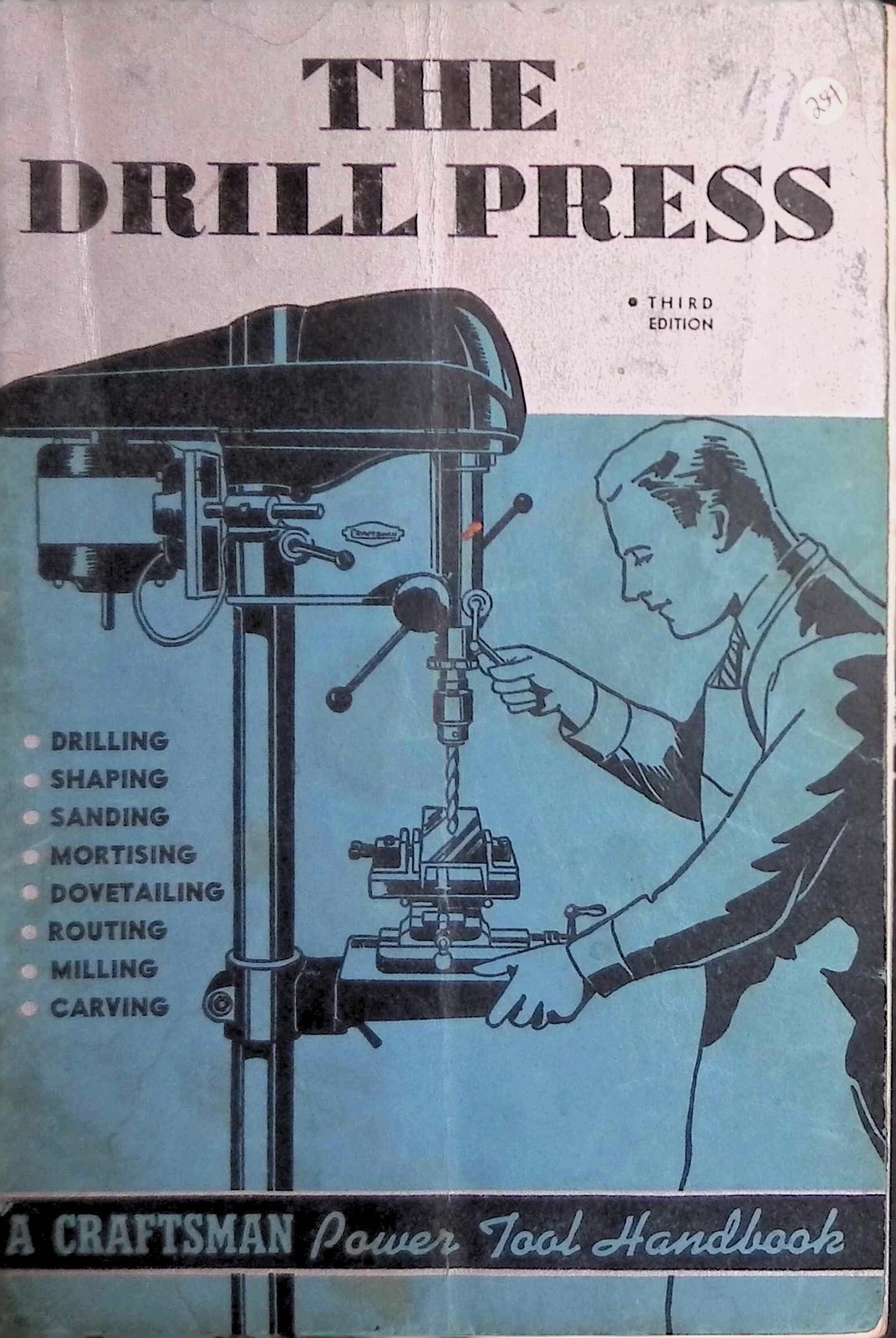 Craftsman Drill Press Handbook 3rd Ed Sears c1950s Woodworking DIY Guide