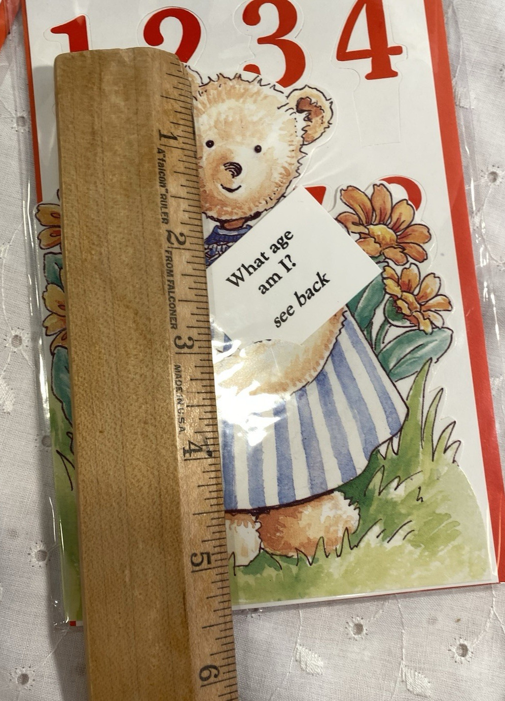 Vintage 1994 Prue Theobalds Girl Teddy Bear Birthday Card United Kingdom NOS