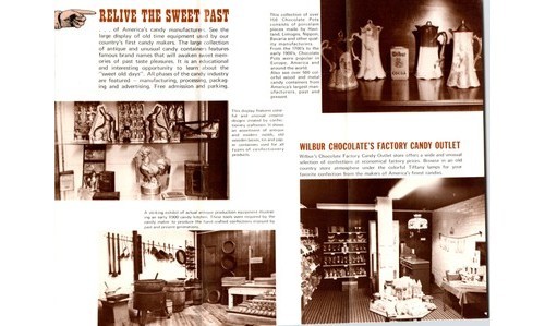 Wilbur Chocolate Americana Museum Lancaster PA Brochure 1980s