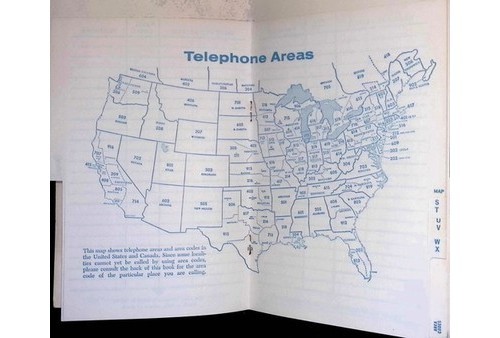Bell Telephone PA Blue Book Phone Numbers 1960s Long Distance Call Info Cover