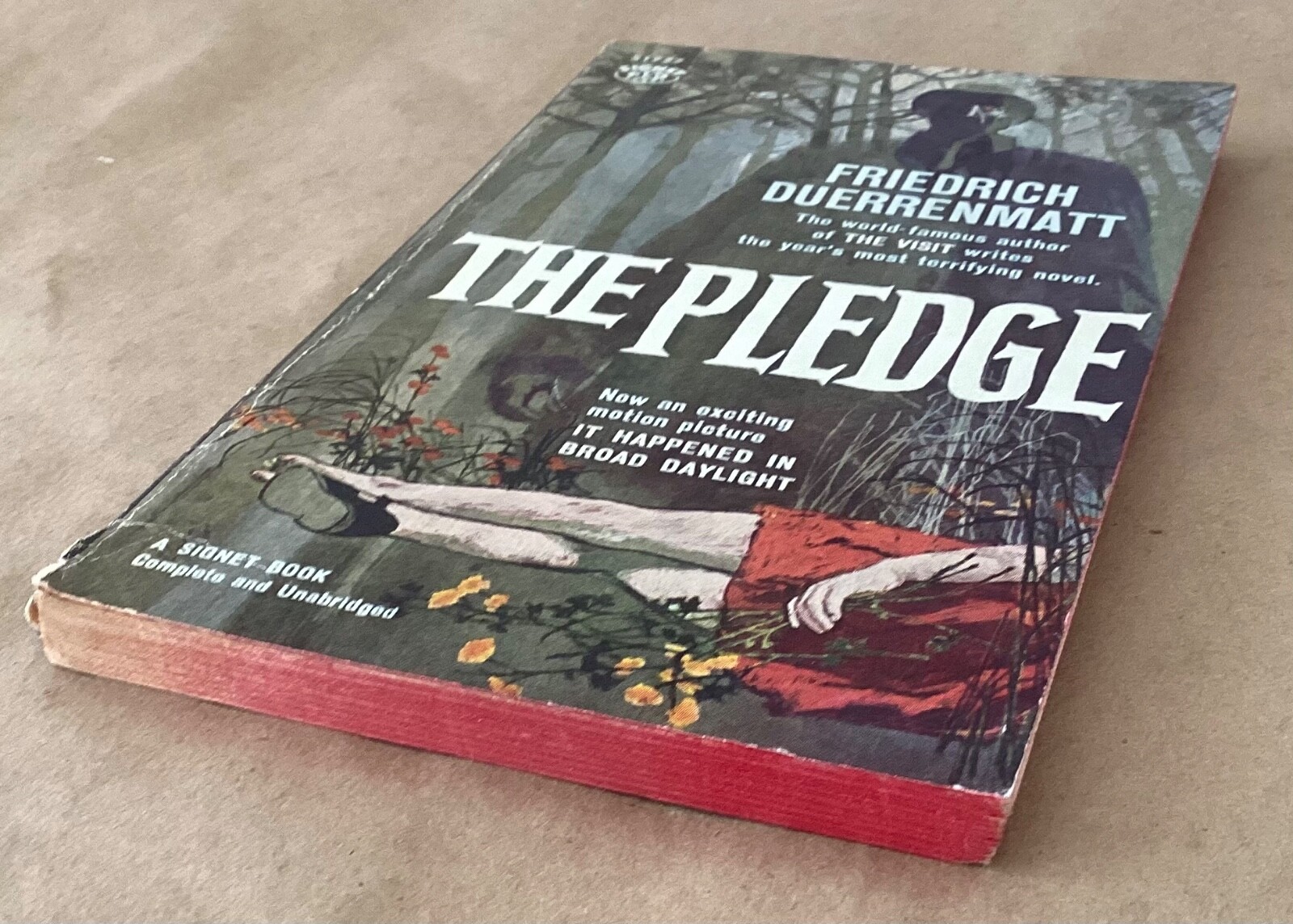 The Pledge Friedrich Duerrenmatt 1960 vintage paperback noir pulp Signet 1st prt