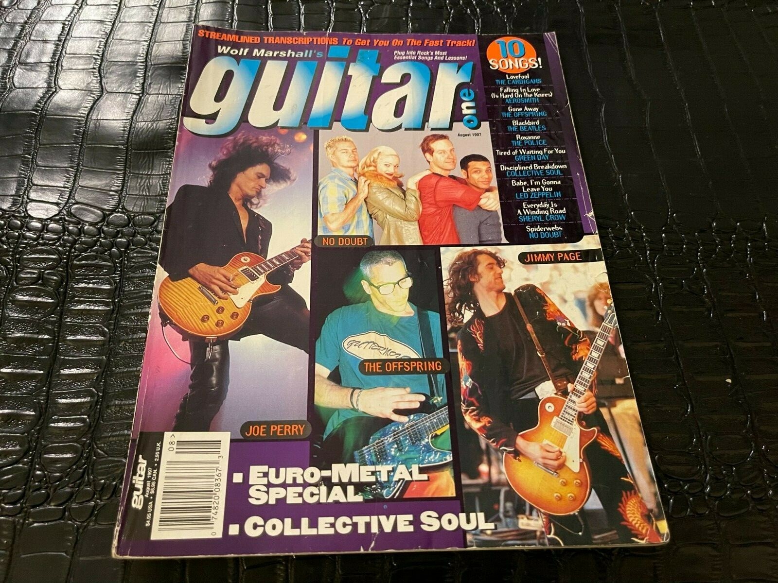AUGUST 1997 GUITAR ONE music magazine JOE PERRY