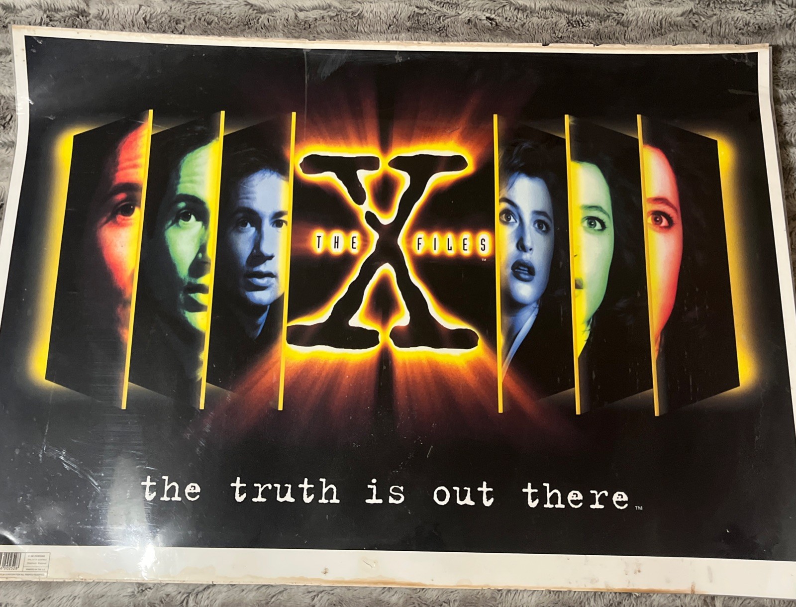 Vintage Laminated The X Files The Truth Is Out There Poster 1995