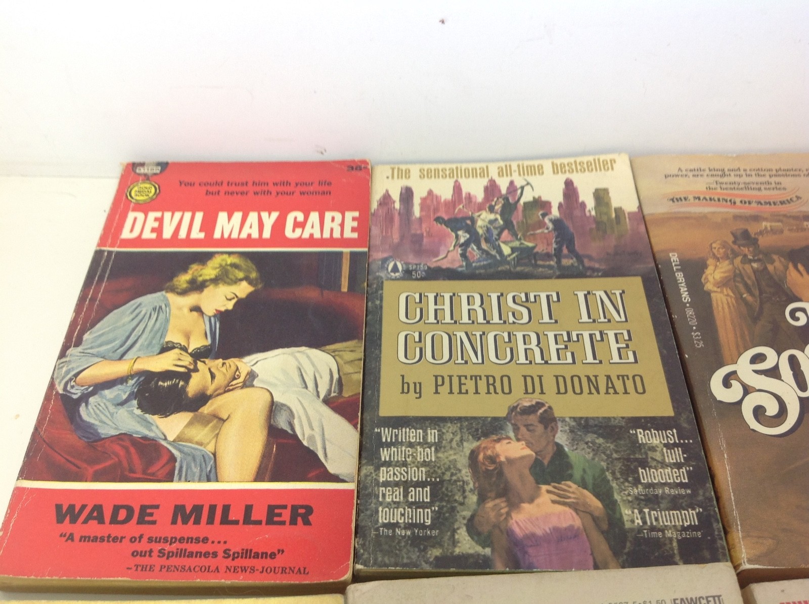Vintage Paperback Book Lot 1939 – 1998 Matt Helm Retaliators Christ in Concrete