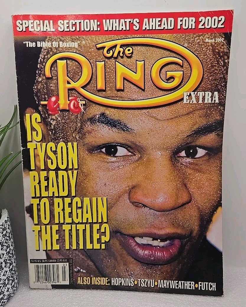 Vintage MARCH 2002 – THE RING Boxing Sports Magazine – MIKE TYSON