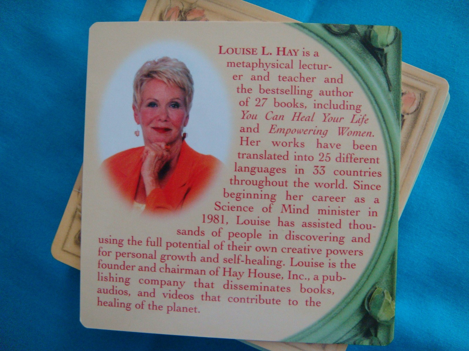HEALTHY BODY CARDS Louise L. Hay 50 Card Deck Affirmation-Classic c.2000